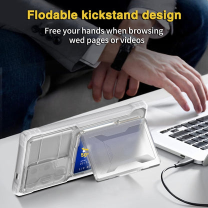 Full Coverage Phone Case with Holder / Card Slot, For Samsung Galaxy S24 Ultra 5G