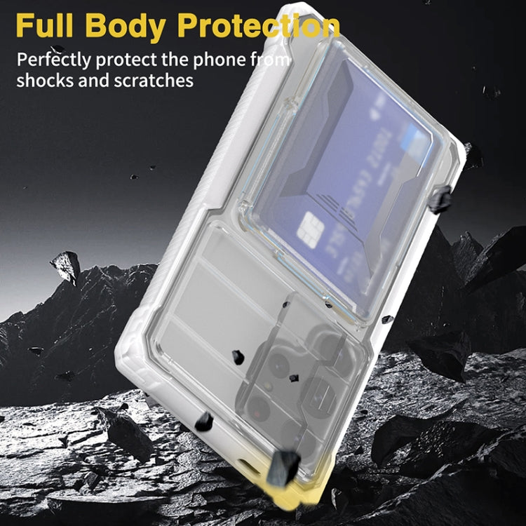 Full Coverage Phone Case with Holder / Card Slot, For Samsung Galaxy S24 Ultra 5G