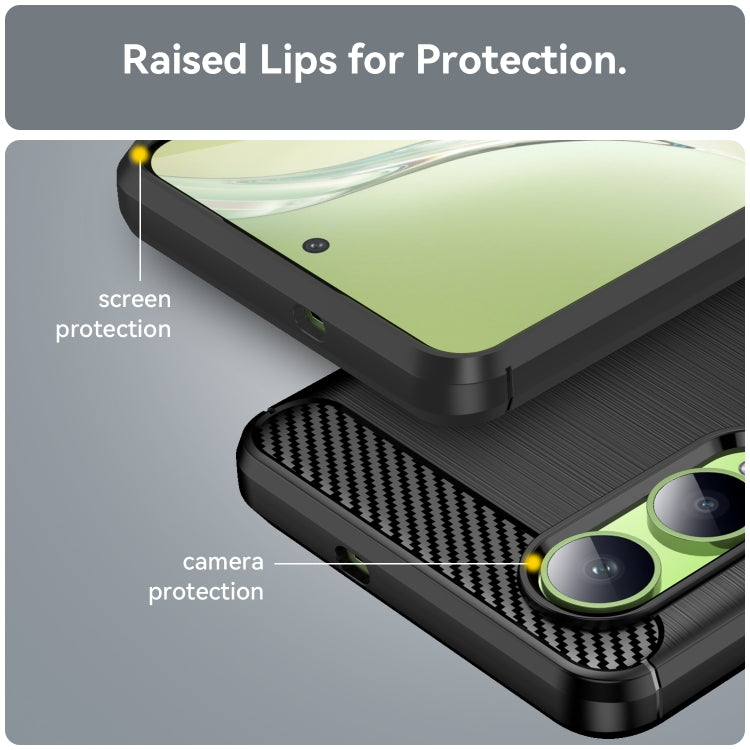 Carbon Fiber Brushed Texture TPU Phone Case