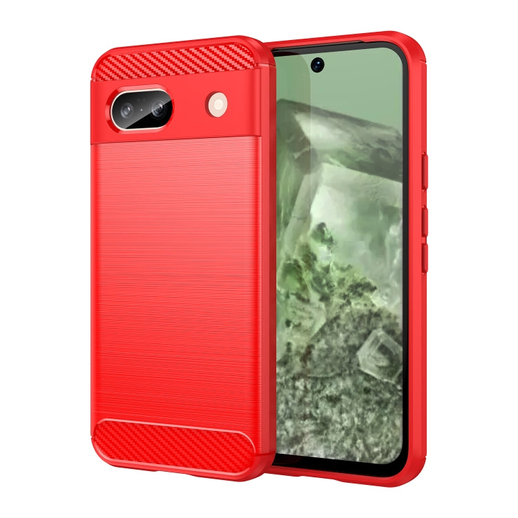 Carbon Fiber Brushed Texture TPU Phone Case, For Google Pixel 9 Pro 5G, For Google Pixel 9, For Google Pixel 8a