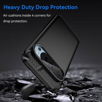 Carbon Fiber Brushed Texture TPU Phone Case, For Google Pixel 9 Pro 5G, For Google Pixel 9, For Google Pixel 8a