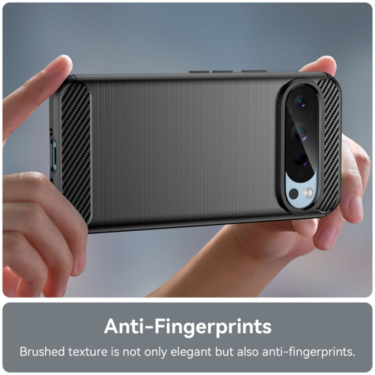 Carbon Fiber Brushed Texture TPU Phone Case, For Google Pixel 9 Pro 5G, For Google Pixel 9, For Google Pixel 8a