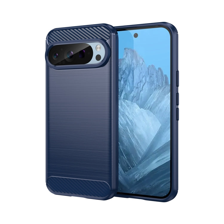 Carbon Fiber Brushed Texture TPU Phone Case, For Google Pixel 9 Pro 5G, For Google Pixel 9, For Google Pixel 8a