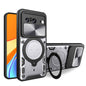 CD Texture Sliding Camshield Magnetic Holder Phone Case