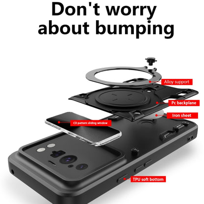 CD Texture Sliding Camshield Magnetic Holder Phone Case, For Google Pixel 8 Pro 5G, For Google Pixel 8 5G
