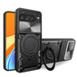 CD Texture Sliding Camshield Magnetic Holder Phone Case