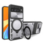 CD Texture Sliding Camshield Magnetic Holder Phone Case