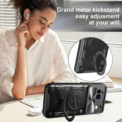 CD Texture Sliding Camshield Magnetic Holder Phone Case, For Google Pixel 8a, For Google Pixel 8 Pro 5G, For Google Pixel 8 5G