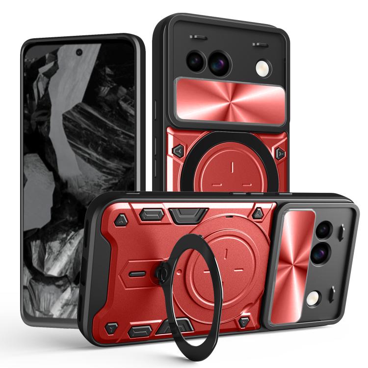 CD Texture Sliding Camshield Magnetic Holder Phone Case, For Google Pixel 8a, For Google Pixel 8 Pro 5G, For Google Pixel 8 5G