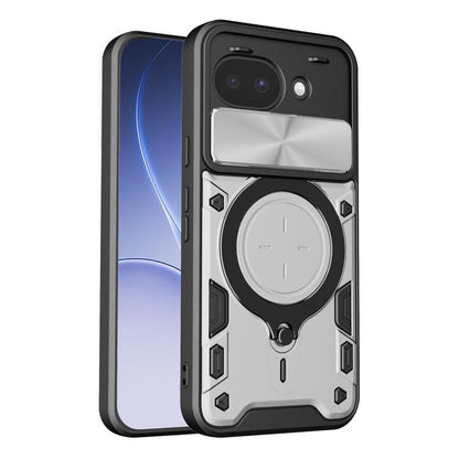CD Texture Sliding Camshield Magnetic Holder Phone Case, For Google Pixel 11 Pro XL, For Google Pixel 10a, For Google Pixel 9 Pro XL, For Google Pixel 9 / 9 Pro