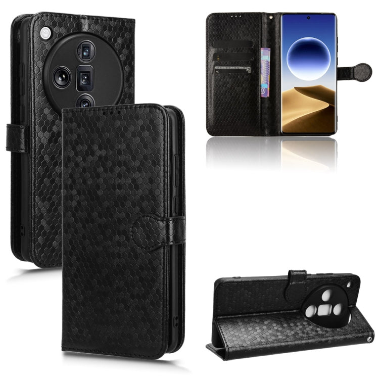 Honeycomb Dot Texture Leather Phone Case, For OPPO Find X7 Ultra, For OPPO A79 5G Global / A2, For OPPO Find X8 Pro