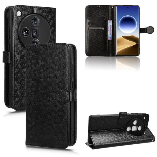 Honeycomb Dot Texture Leather Phone Case, For OPPO Find X7 Ultra, For OPPO A79 5G Global / A2, For OPPO Find X8 Pro