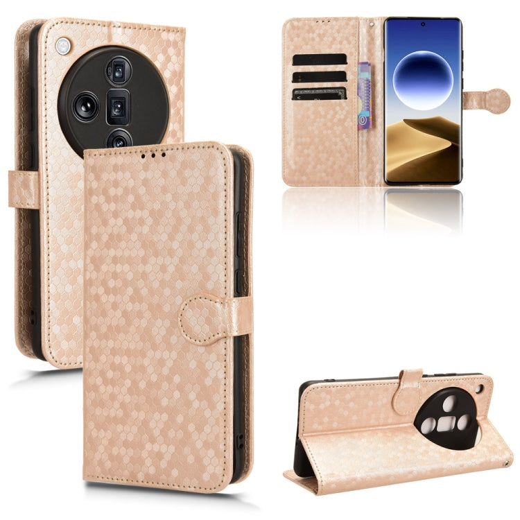 Honeycomb Dot Texture Leather Phone Case, For OPPO Find X7 Ultra, For OPPO A79 5G Global / A2, For OPPO Find X8 Pro