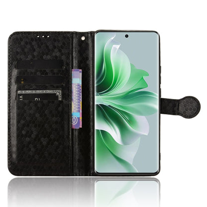Honeycomb Dot Texture Leather Phone Case, For OPPO Reno11 5G Global, For OPPO Reno11 Pro Global, For OPPO Find X7 Ultra, For OPPO A79 5G Global / A2