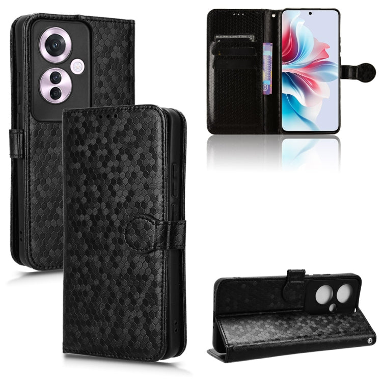 Honeycomb Dot Texture Leather Phone Case, For OPPO Reno11 F 5G / F25 Pro, For OPPO Find X7, For OPPO Reno11 5G Global, For OPPO Reno11 Pro Global