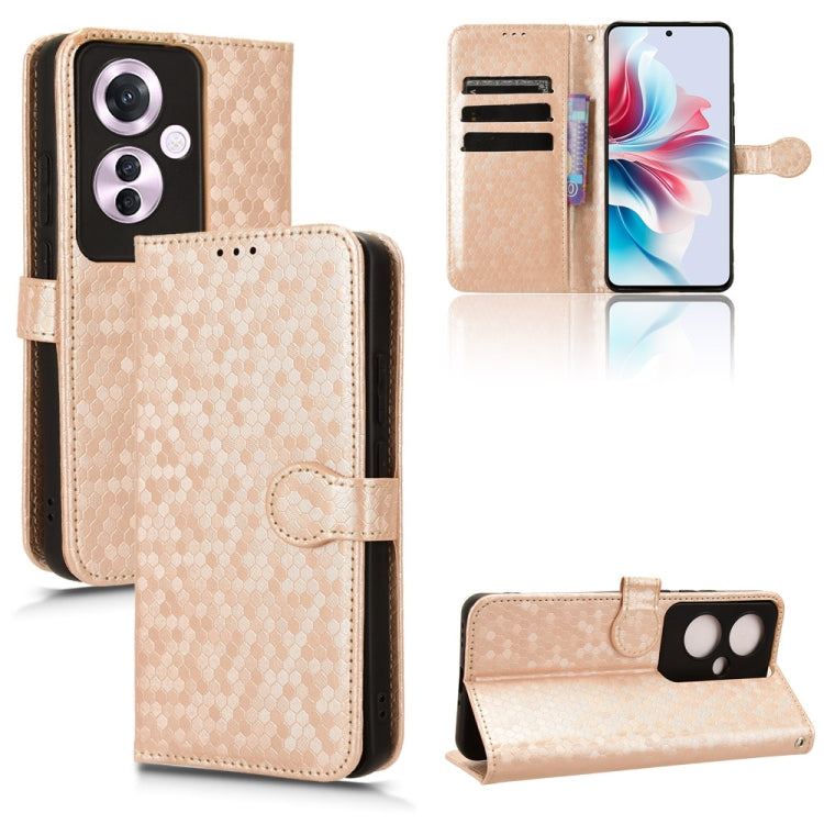 Honeycomb Dot Texture Leather Phone Case, For OPPO Reno11 F 5G / F25 Pro, For OPPO Find X7, For OPPO Reno11 5G Global, For OPPO Reno11 Pro Global