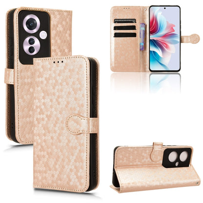 Honeycomb Dot Texture Leather Phone Case, For OPPO Reno11 F 5G / F25 Pro, For OPPO Find X7, For OPPO Reno11 5G Global, For OPPO Reno11 Pro Global