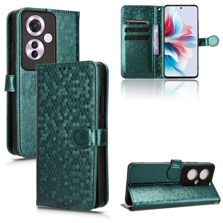 Honeycomb Dot Texture Leather Phone Case, For OPPO Reno11 F 5G / F25 Pro, For OPPO Find X7, For OPPO Reno11 5G Global, For OPPO Reno11 Pro Global