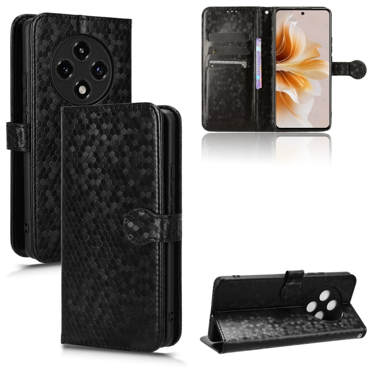 Honeycomb Dot Texture Leather Phone Case, For OPPO Reno12 5G Global, For OPPO K12x 5G, For OPPO A60 4G, For OPPO A3 Pro 5G