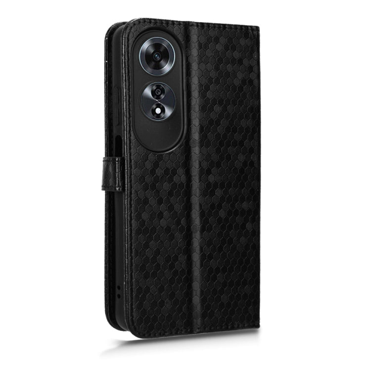 Honeycomb Dot Texture Leather Phone Case, For OPPO A60 4G, For OPPO A3 Pro 5G, For OPPO Reno11 F 5G / F25 Pro, For OPPO Find X7
