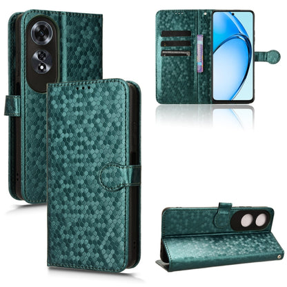 Honeycomb Dot Texture Leather Phone Case, For OPPO Reno12 Pro 5G Global, For OPPO Reno12 5G Global, For OPPO K12x 5G, For OPPO A60 4G