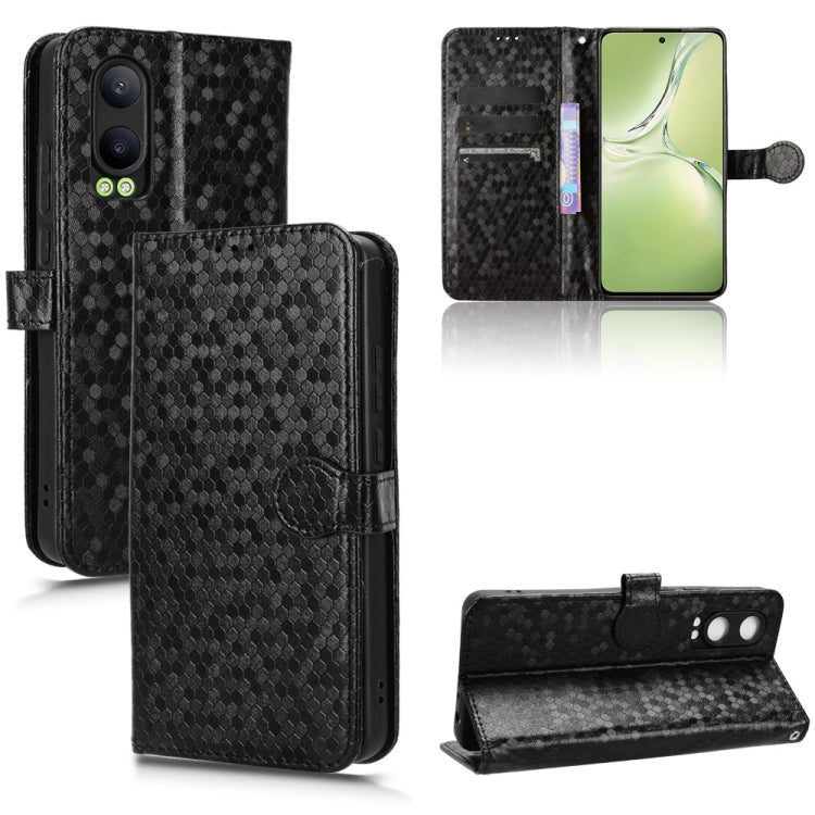 Honeycomb Dot Texture Leather Phone Case, For OPPO Reno12 Pro 5G Global, For OPPO Reno12 5G Global, For OPPO K12x 5G, For OPPO A60 4G