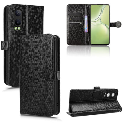 Honeycomb Dot Texture Leather Phone Case, For OPPO Reno12 Pro 5G Global, For OPPO Reno12 5G Global, For OPPO K12x 5G, For OPPO A60 4G