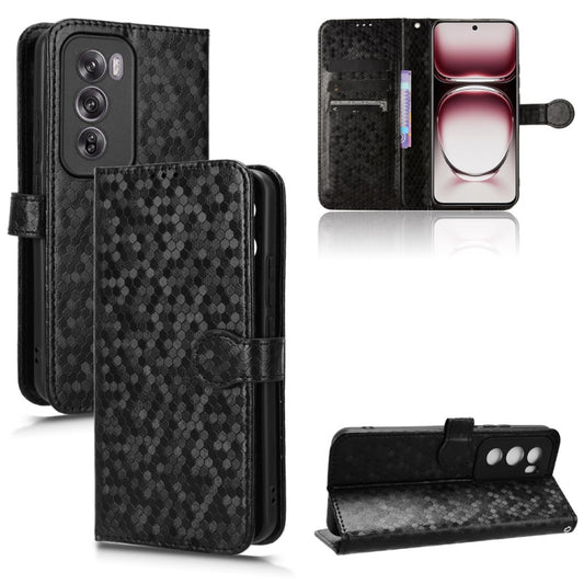 Honeycomb Dot Texture Leather Phone Case, For OPPO Reno12 Pro 5G Global, For OPPO Reno12 5G Global, For OPPO K12x 5G, For OPPO A60 4G