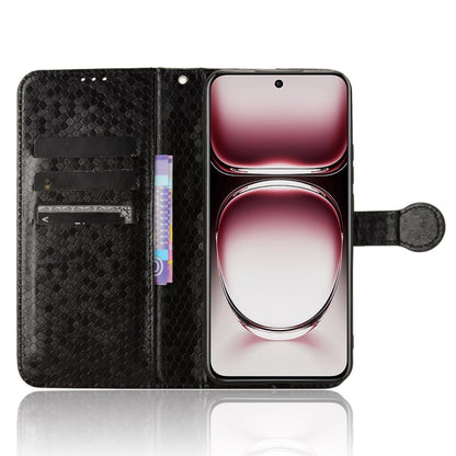Honeycomb Dot Texture Leather Phone Case, For OPPO Reno12 Pro 5G Global, For OPPO Reno12 5G Global, For OPPO K12x 5G, For OPPO A60 4G