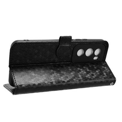 Honeycomb Dot Texture Leather Phone Case, For OPPO Reno12 Pro 5G Global, For OPPO Reno12 5G Global, For OPPO K12x 5G, For OPPO A60 4G
