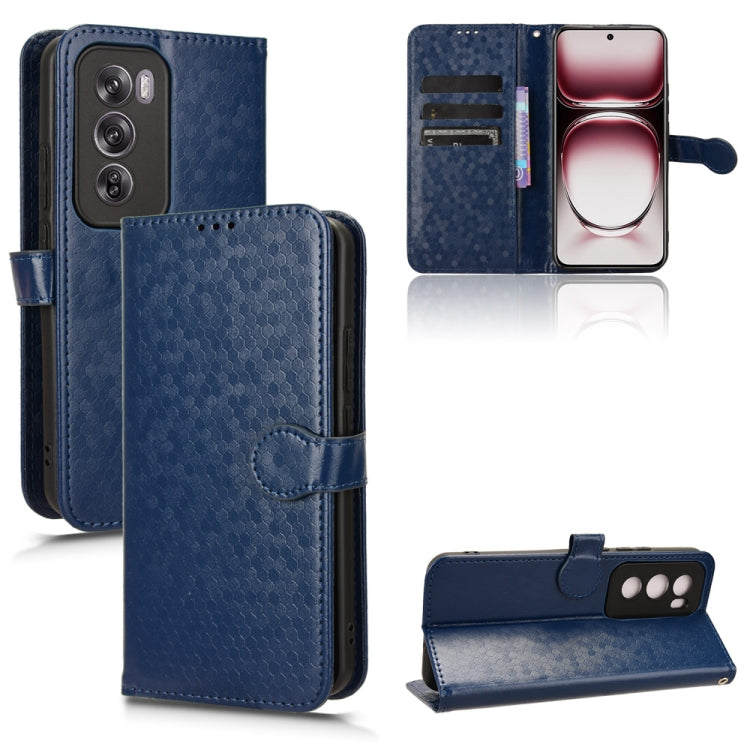 Honeycomb Dot Texture Leather Phone Case, For OPPO Reno12 Pro 5G Global, For OPPO Reno12 5G Global, For OPPO K12x 5G, For OPPO A60 4G