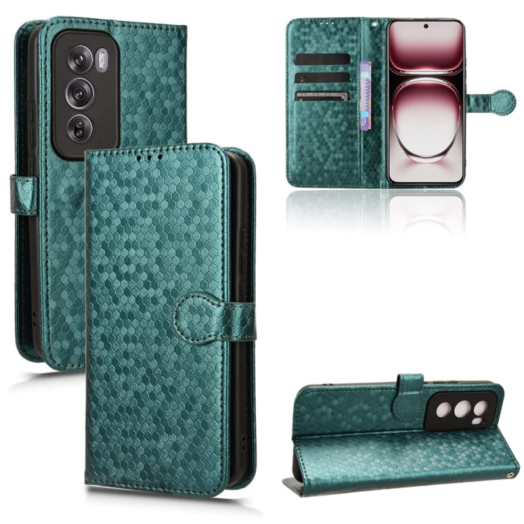 Honeycomb Dot Texture Leather Phone Case, For OPPO A3x 5G India, For OPPO Reno12 F, For OPPO A3 Pro India, For OPPO Reno12 Pro 5G Global