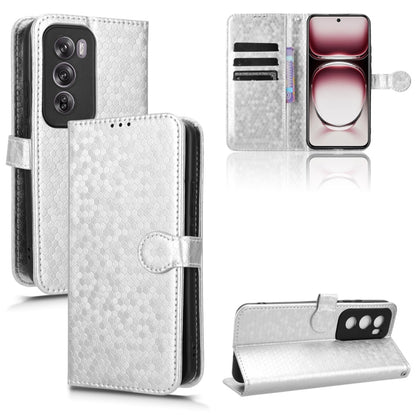 Honeycomb Dot Texture Leather Phone Case, For OPPO Reno12 Pro 5G Global, For OPPO Reno12 5G Global, For OPPO K12x 5G, For OPPO A60 4G