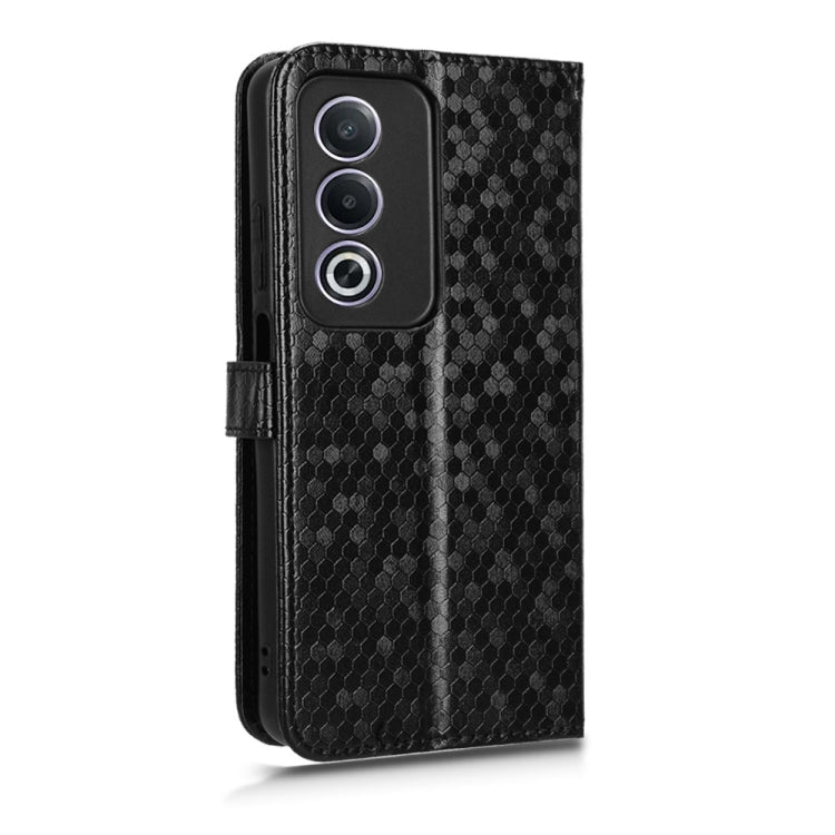 Honeycomb Dot Texture Leather Phone Case, For OPPO A3 Pro India, For OPPO Reno12 Pro 5G Global, For OPPO Reno12 5G Global, For OPPO K12x 5G