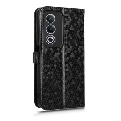 Honeycomb Dot Texture Leather Phone Case, For OPPO A3 Pro India, For OPPO Reno12 Pro 5G Global, For OPPO Reno12 5G Global, For OPPO K12x 5G