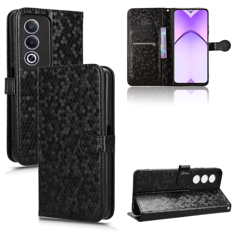 Honeycomb Dot Texture Leather Phone Case, For OPPO Find X8, For OPPO A3x 5G India, For OPPO Reno12 F, For OPPO A3 Pro India