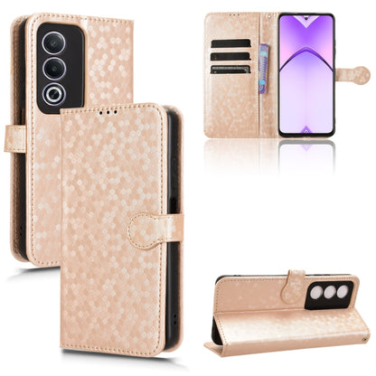 Honeycomb Dot Texture Leather Phone Case, For OPPO A3x 5G India, For OPPO Reno12 F, For OPPO A3 Pro India, For OPPO Reno12 Pro 5G Global