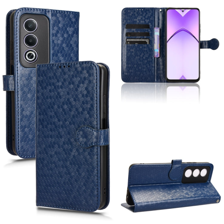 Honeycomb Dot Texture Leather Phone Case, For OPPO A3x 5G India, For OPPO Reno12 F, For OPPO A3 Pro India, For OPPO Reno12 Pro 5G Global