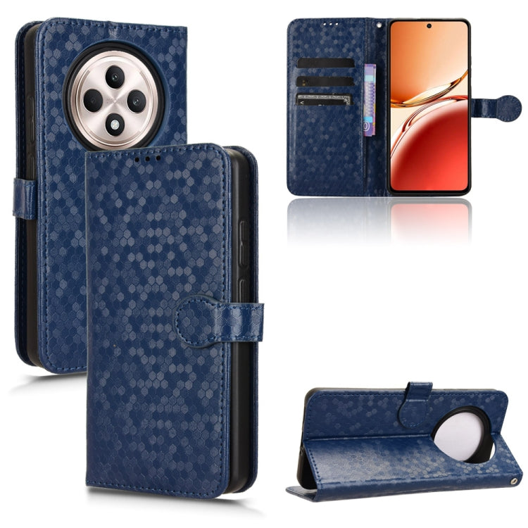 Honeycomb Dot Texture Leather Phone Case, For OPPO A3x 5G India, For OPPO Reno12 F, For OPPO A3 Pro India, For OPPO Reno12 Pro 5G Global