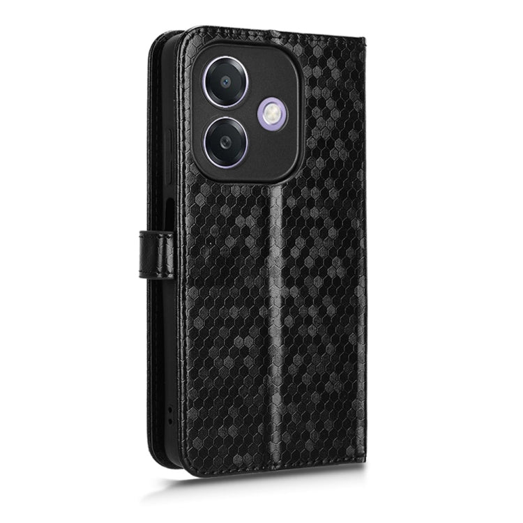 Honeycomb Dot Texture Leather Phone Case, For OPPO A3x 5G India, For OPPO Reno12 F, For OPPO A3 Pro India, For OPPO Reno12 Pro 5G Global