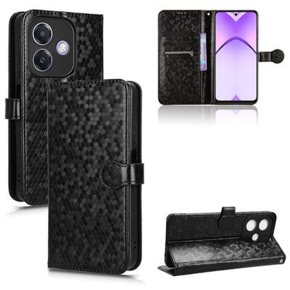 Honeycomb Dot Texture Leather Phone Case, For OPPO A3x 5G India, For OPPO Reno12 F, For OPPO A3 Pro India, For OPPO Reno12 Pro 5G Global
