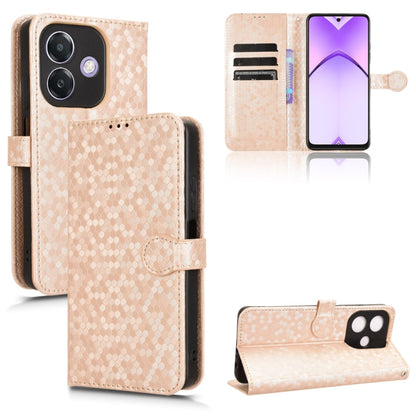 Honeycomb Dot Texture Leather Phone Case, For OPPO A3x 5G India, For OPPO Reno12 F, For OPPO A3 Pro India, For OPPO Reno12 Pro 5G Global