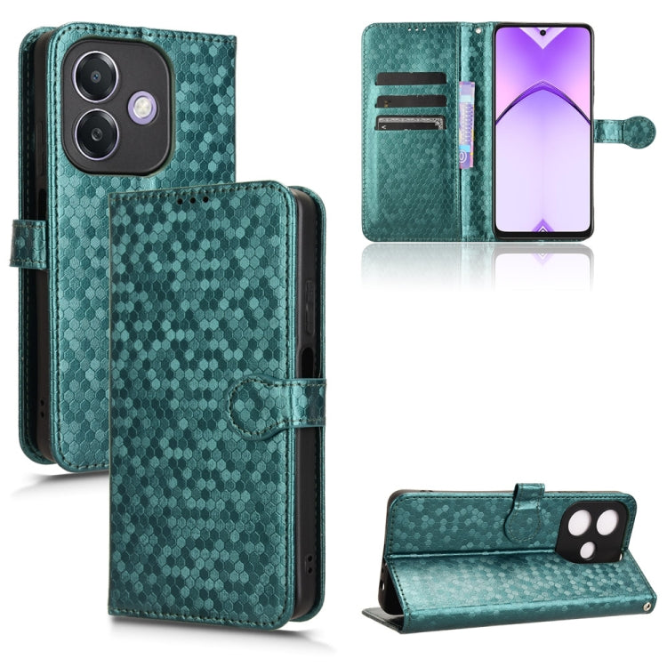 Honeycomb Dot Texture Leather Phone Case, For OPPO Find X8, For OPPO A3x 5G India, For OPPO Reno12 F, For OPPO A3 Pro India