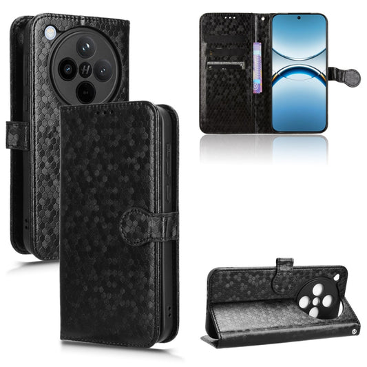 Honeycomb Dot Texture Leather Phone Case, For OPPO Find X8, For OPPO A3x 5G India, For OPPO Reno12 F, For OPPO A3 Pro India