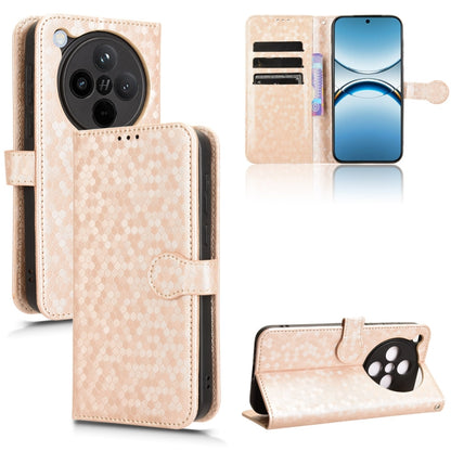 Honeycomb Dot Texture Leather Phone Case, For OPPO Find X8, For OPPO A3x 5G India, For OPPO Reno12 F, For OPPO A3 Pro India