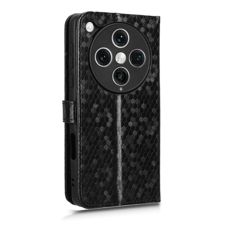 Honeycomb Dot Texture Leather Phone Case, For OPPO Find X8 Pro