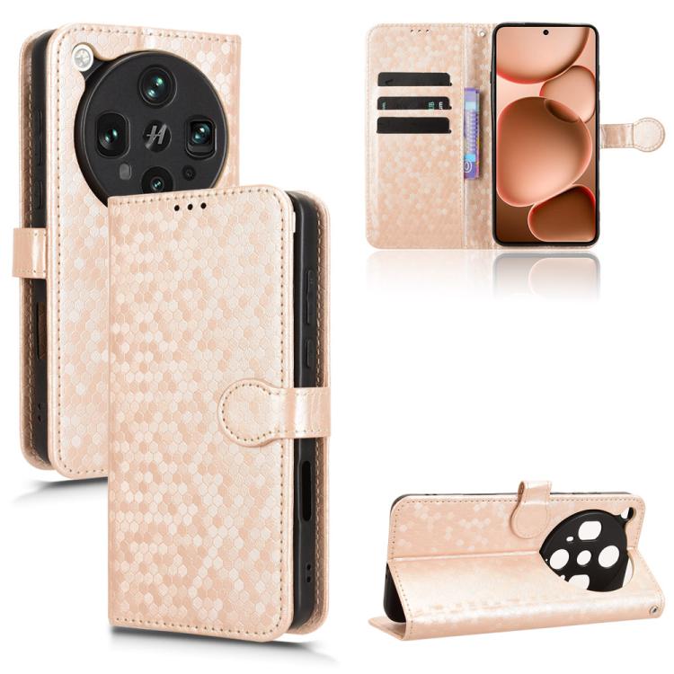 Honeycomb Dot Texture Leather Phone Case, For OPPO Reno14 Global, For OPPO Find X8s+ 5G, For OPPO Find X8s 5G, For OPPO Find X8 Ultra 5G