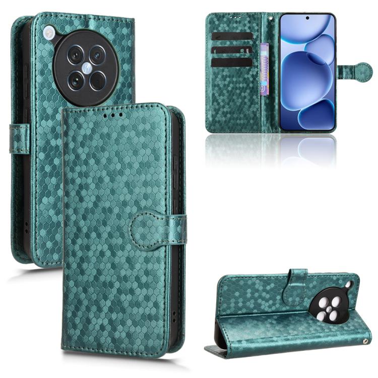 Honeycomb Dot Texture Leather Phone Case, For OPPO Reno14 Pro Global, For OPPO Reno14 Global, For OPPO Find X8s+ 5G, For OPPO Find X8s 5G