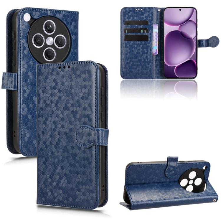 Honeycomb Dot Texture Leather Phone Case, For OPPO Reno14 Pro Global, For OPPO Reno14 Global, For OPPO Find X8s+ 5G, For OPPO Find X8s 5G