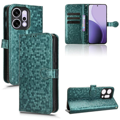 Honeycomb Dot Texture Leather Phone Case, For OPPO Reno14 Pro Global, For OPPO Reno14 Global, For OPPO Find X8s+ 5G, For OPPO Find X8s 5G